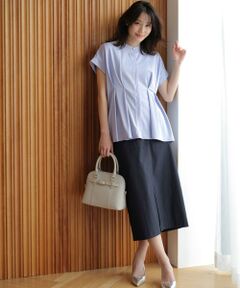 S size ONWARD(小さいサイズ) / エスサイズオンワード ミニ・ひざ丈スカート | 【2WAY】フロントジップタイト スカート