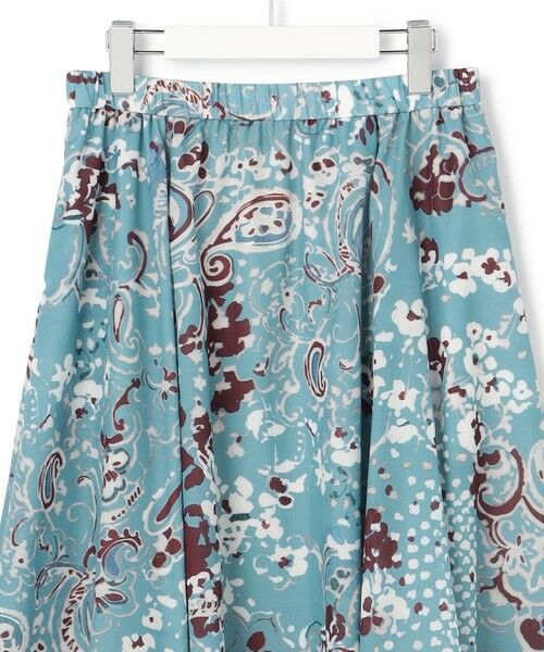 S size ONWARD(小さいサイズ) / エスサイズオンワード ミニ・ひざ丈スカート | Ericaランダムペイズリープリント フレアスカート | 詳細8