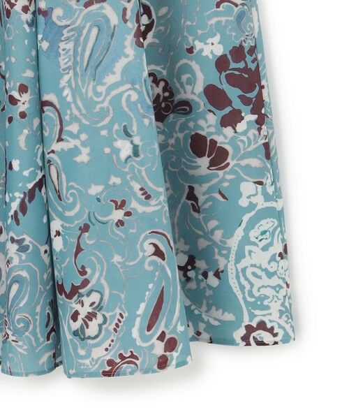 S size ONWARD(小さいサイズ) / エスサイズオンワード ミニ・ひざ丈スカート | Ericaランダムペイズリープリント フレアスカート | 詳細11