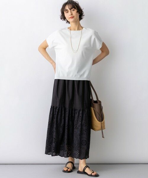 S size ONWARD(小さいサイズ) / エスサイズオンワード ミニ・ひざ丈スカート | 【先行予約】カットワークエンブロイダリー スカート | 詳細15
