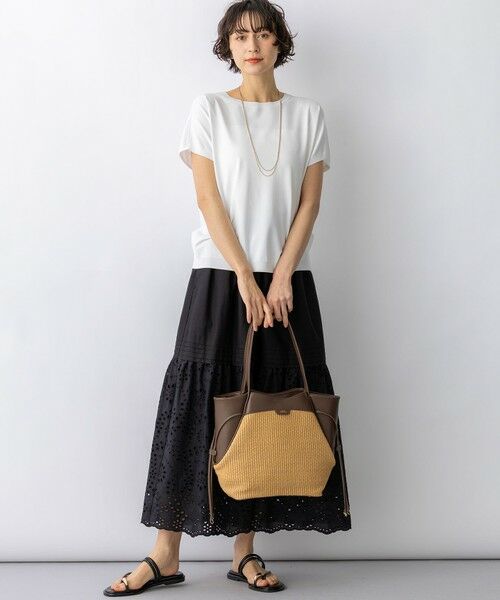 S size ONWARD(小さいサイズ) / エスサイズオンワード ミニ・ひざ丈スカート | 【先行予約】カットワークエンブロイダリー スカート | 詳細16