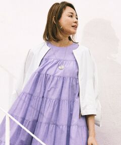 S size ONWARD(小さいサイズ) / エスサイズオンワード ブルゾン | 【SHIHOさん着用】ファンクショナルブロード ノーカラーブルゾン