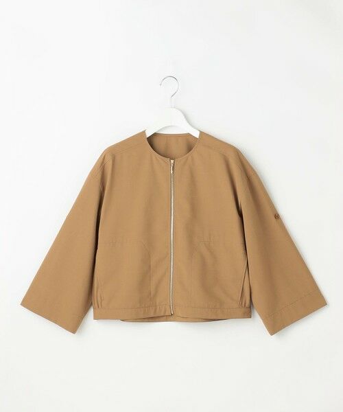 S size ONWARD(小さいサイズ) / エスサイズオンワード ブルゾン | 【SHIHOさん着用】ファンクショナルブロード ノーカラーブルゾン | 詳細6