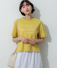 S size ONWARD(小さいサイズ) / エスサイズオンワード カットソー | リラクシーシルエット メッセージ ロゴTシャツ
