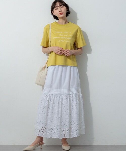 S size ONWARD(小さいサイズ) / エスサイズオンワード カットソー | リラクシーシルエット メッセージ ロゴTシャツ | 詳細9