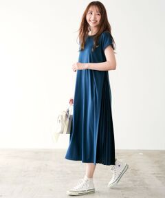 S size ONWARD(小さいサイズ) / エスサイズオンワード ロング・マキシ丈ワンピース | プリーツ加工 ワンピース