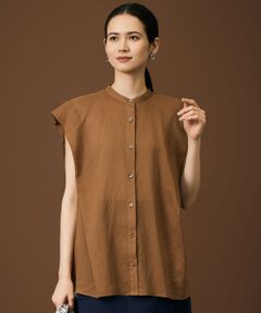 S size ONWARD(小さいサイズ) / エスサイズオンワード シャツ・ブラウス | シアーラミーローンバンドカラー ブラウス