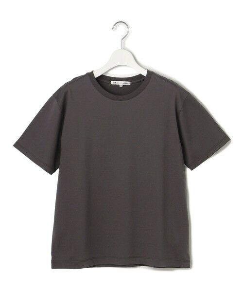 S size ONWARD(小さいサイズ) / エスサイズオンワード カットソー | シルキータッチ ベーシック Tシャツ（グレー系）