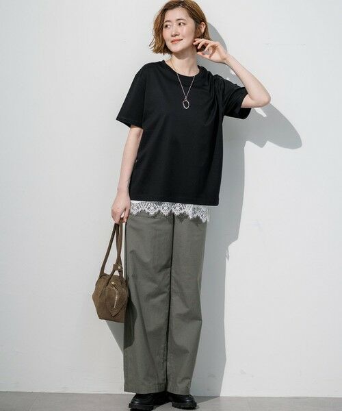 S size ONWARD(小さいサイズ) / エスサイズオンワード カットソー | シルキータッチ ベーシック Tシャツ | 詳細6