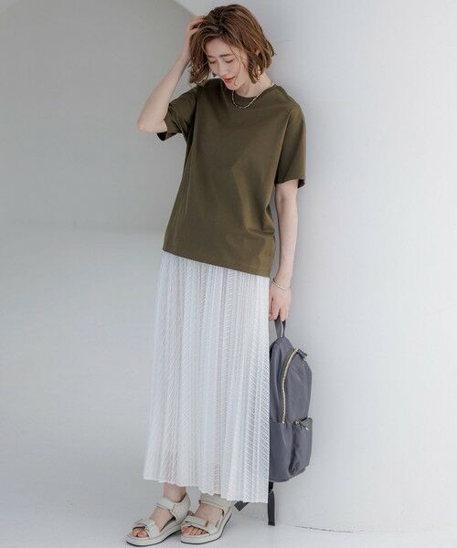 S size ONWARD(小さいサイズ) / エスサイズオンワード カットソー | シルキータッチ ベーシック Tシャツ | 詳細12