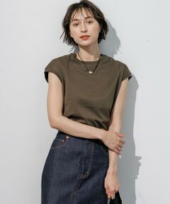 S size ONWARD(小さいサイズ) / エスサイズオンワード カットソー | シルキータッチ フレンチスリーブ Tシャツ