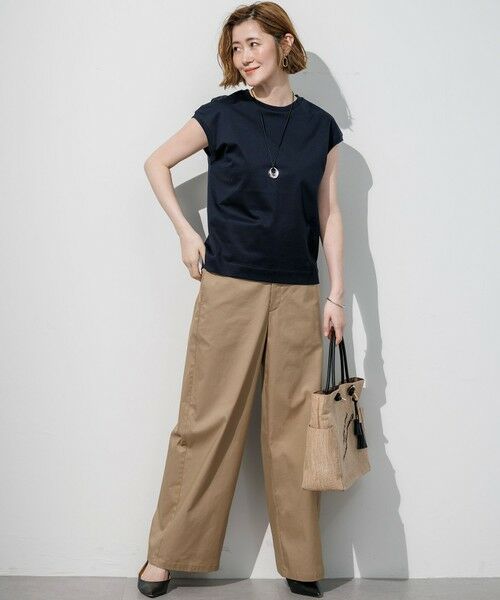 S size ONWARD(小さいサイズ) / エスサイズオンワード カットソー | シルキータッチ フレンチスリーブ Tシャツ | 詳細10