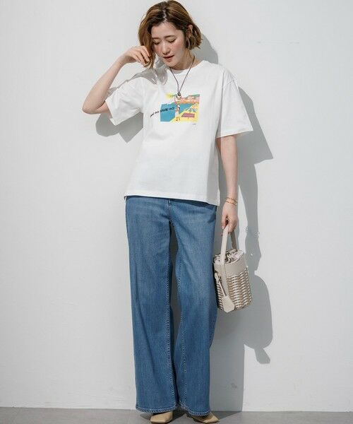 S size ONWARD(小さいサイズ) / エスサイズオンワード カットソー | Lauren Rolwing コラボ グラフィックプリント Tシャツ | 詳細6