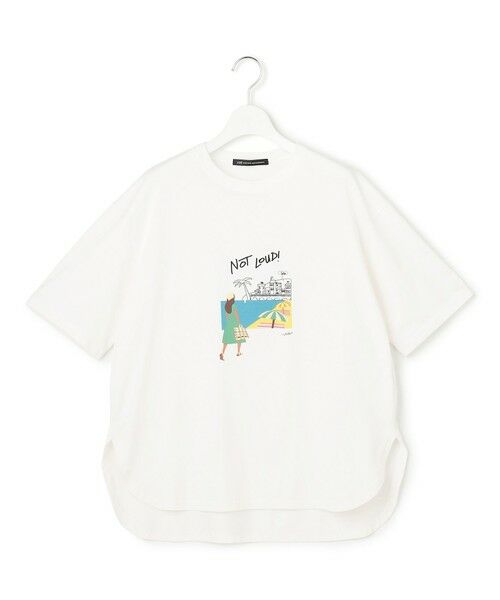 S size ONWARD(小さいサイズ) / エスサイズオンワード カットソー | Lauren Rolwing コラボ グラフィックプリント リラクシー Tシャツ | 詳細4