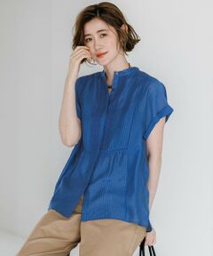 S size ONWARD(小さいサイズ) / エスサイズオンワード シャツ・ブラウス | 【WEB&一部店舗限定】レースピンタック フレンチスリーブ ブラウス