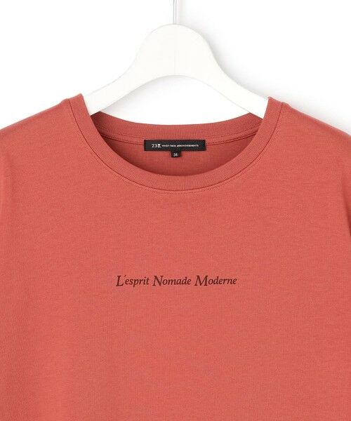 S size ONWARD(小さいサイズ) / エスサイズオンワード カットソー | ドロップショルダー メッセージ ロゴTシャツ | 詳細15