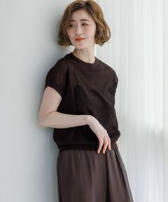 S size ONWARD(小さいサイズ) / エスサイズオンワード ニット・セーター | 【WEB&一部店舗限定カラーあり】シアードット フレンチスリーブ ニット