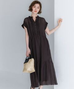 S size ONWARD(小さいサイズ) / エスサイズオンワード ロング・マキシ丈ワンピース | 【WEB&一部店舗限定】シアーワッシャー レース ワンピース