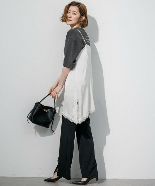 S size ONWARD(小さいサイズ) / エスサイズオンワード その他パンツ | レギンス風フレア パンツ | 詳細8