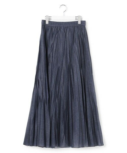 S size ONWARD(小さいサイズ) / エスサイズオンワード ロング・マキシ丈スカート | デニムライク プリーツスカート | 詳細10