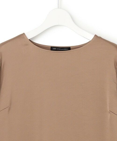 S size ONWARD(小さいサイズ) / エスサイズオンワード カットソー | サテン ロングスリーブ Tシャツ | 詳細16
