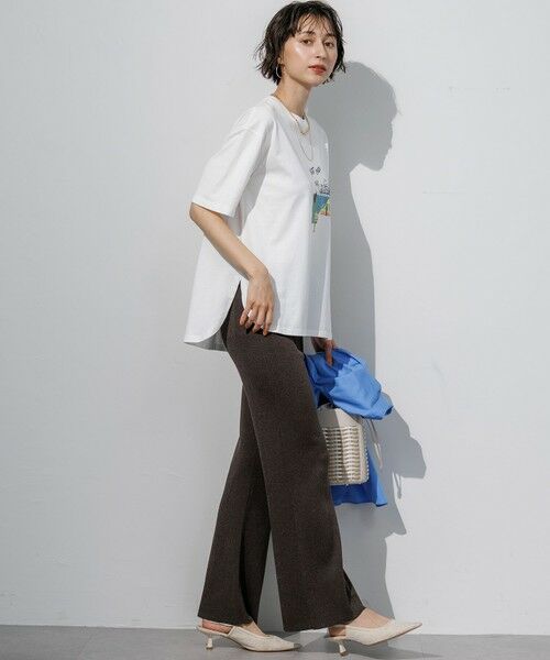 S size ONWARD(小さいサイズ) / エスサイズオンワード その他パンツ | 【SLOW/一部店舗限定】シアーニット パンツ | 詳細10