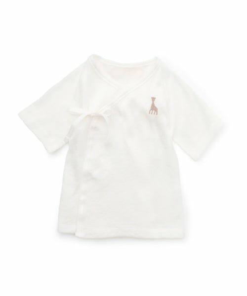 Sophie la girafe / キリンのソフィー 肌着 | ☆ふんわり短肌着【日本製】（オフ ホワイト）