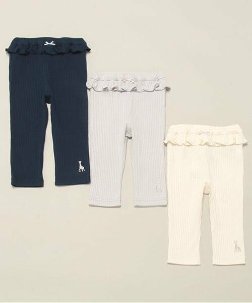 Sophie la girafe / キリンのソフィー レギンス・スパッツ | 9分丈プリーツフライスレギンス | 詳細6