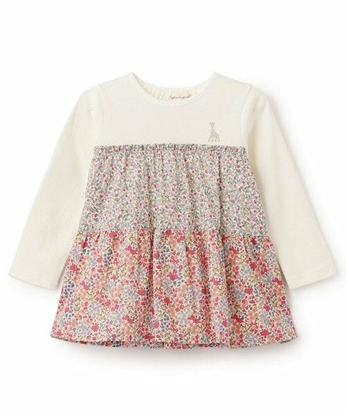 Sophie la girafe / キリンのソフィー その他トップス | ドビー接結花柄チュニック（ピンク）