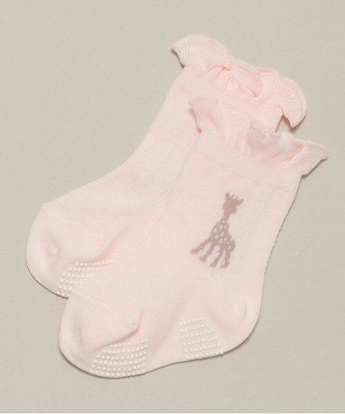 Sophie la girafe / キリンのソフィー ソックス | メローソックス（ピンク）