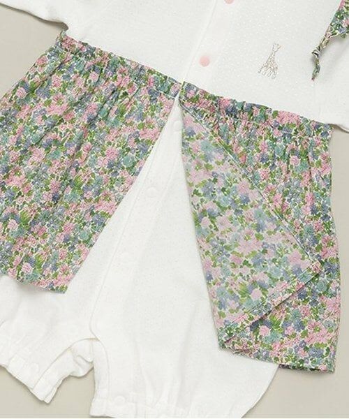 Sophie la girafe / キリンのソフィー ロンパース | ブライトスムース花柄ロンパース | 詳細5