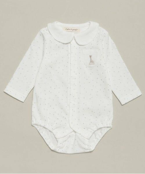 Sophie la girafe / キリンのソフィー 肌着 | スターダストスムースボディスーツ（オフ ホワイト）