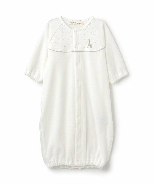 Sophie la girafe / キリンのソフィー ロンパース | スターダストパイル2WAYオール（オフ ホワイト）