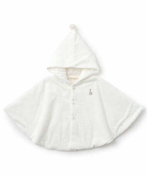 Sophie la girafe / キリンのソフィー ベビー・キッズウエア | 水玉ベロアマント（オフ ホワイト）