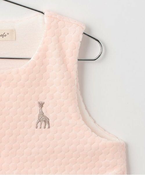 Sophie la girafe / キリンのソフィー ベビー・キッズウエア | 水玉ベロアベスト | 詳細3