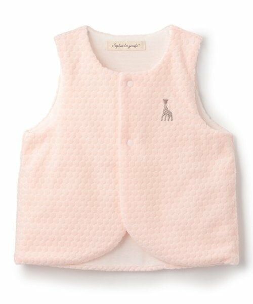 Sophie la girafe / キリンのソフィー ベビー・キッズウエア | 水玉ベロアベスト（ピンク）