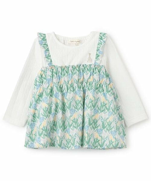 Sophie la girafe / キリンのソフィー その他トップス | 花柄チュニック（ブルー）