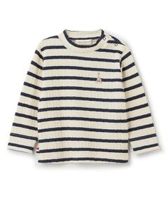 Sophie la girafe / キリンのソフィー Tシャツ | ジャカードボーダー長袖Tシャツ