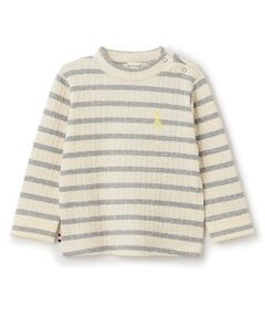 Sophie la girafe / キリンのソフィー Tシャツ | ジャカードボーダー長袖Tシャツ