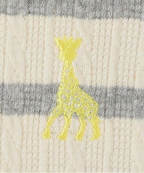 Sophie la girafe / キリンのソフィー Tシャツ | ジャカードボーダー長袖Tシャツ | 詳細3