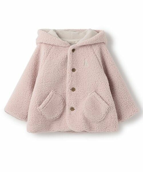 Sophie la girafe / キリンのソフィー その他アウター | ボアコート（ピンク）