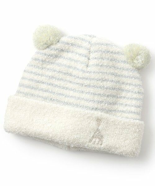 Sophie la girafe / キリンのソフィー ニットキャップ | マシュマロボンボンキャップ（オフ ホワイト）