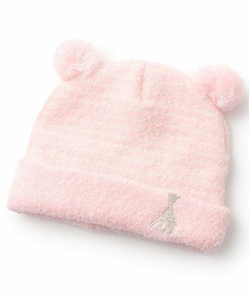 Sophie la girafe / キリンのソフィー ニットキャップ | マシュマロボンボンキャップ（ピンク）