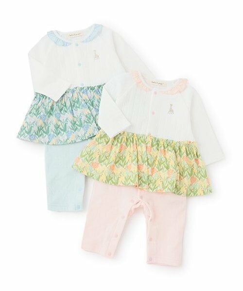 Sophie la girafe / キリンのソフィー ロンパース | 花柄カバーオール | 詳細8