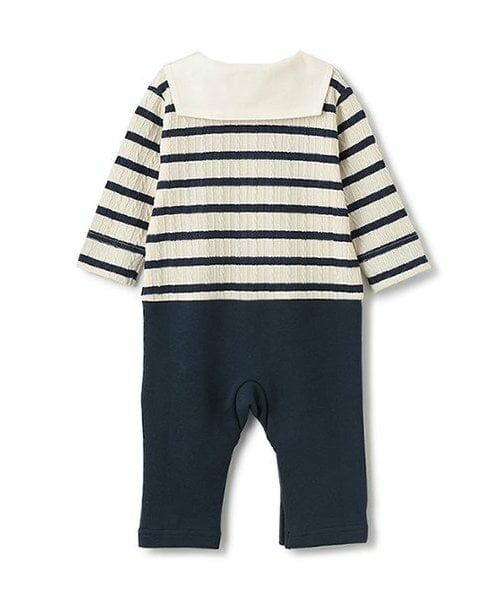 Sophie la girafe / キリンのソフィー ロンパース | ジャカードボーダーセーラーカバーオール | 詳細1