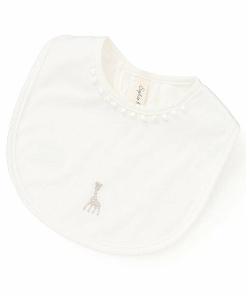 Sophie la girafe / キリンのソフィー スタイ・ビブ | エアーニットスタイ（オフ ホワイト）