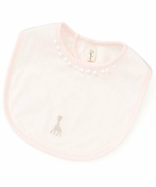 Sophie la girafe / キリンのソフィー スタイ・ビブ | エアーニットスタイ（ピンク）