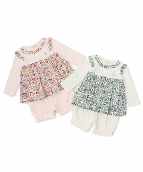 Sophie la girafe / キリンのソフィー ベビー・キッズウエア | 小花柄ベビースーツ | 詳細10