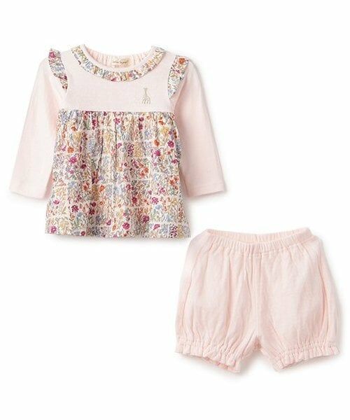 Sophie la girafe / キリンのソフィー ベビー・キッズウエア | 小花柄ベビースーツ | 詳細2