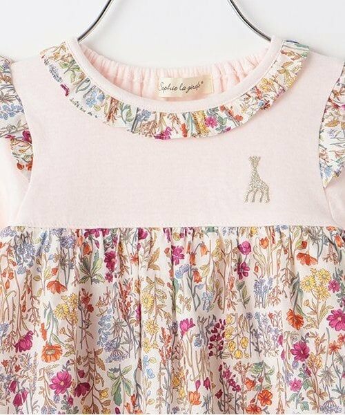 Sophie la girafe / キリンのソフィー ベビー・キッズウエア | 小花柄ベビースーツ | 詳細3